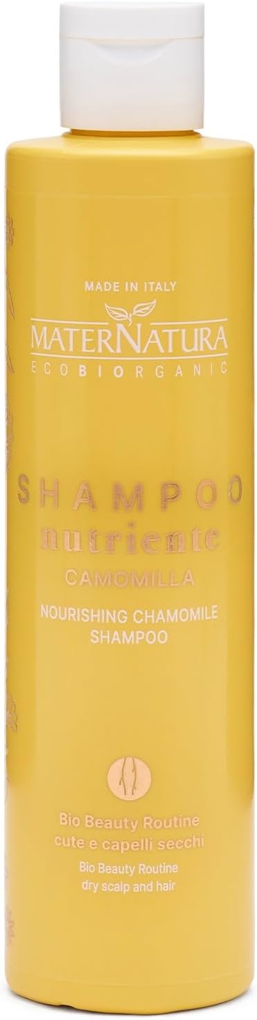 Maternatura, Shampoo for Dry Hair with Chamomile, Formula Enriched with Conditioner with Nourishing and Moisturizing Action, Bio Beauty Routine for Dry Skin and Hair, 8.45 Fl.Oz