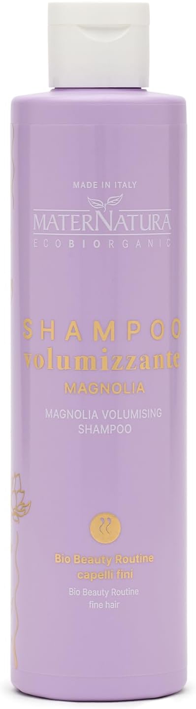 Maternatura, Volumising Shampoo Fine Magnolia Hair, Extreme Volume and Softness, Strengthens, Volumizes and Zero Frizzy Effect, 8.45 Fl.Oz
