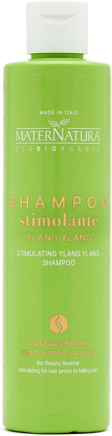 Maternatura, Ylang Ylang Hair Stimulating Shampoo – Cleanses, Protects and Restores Energy to Hair, Bio Beauty Routine Hair Prone to Falling. 8.45 Fl.Oz