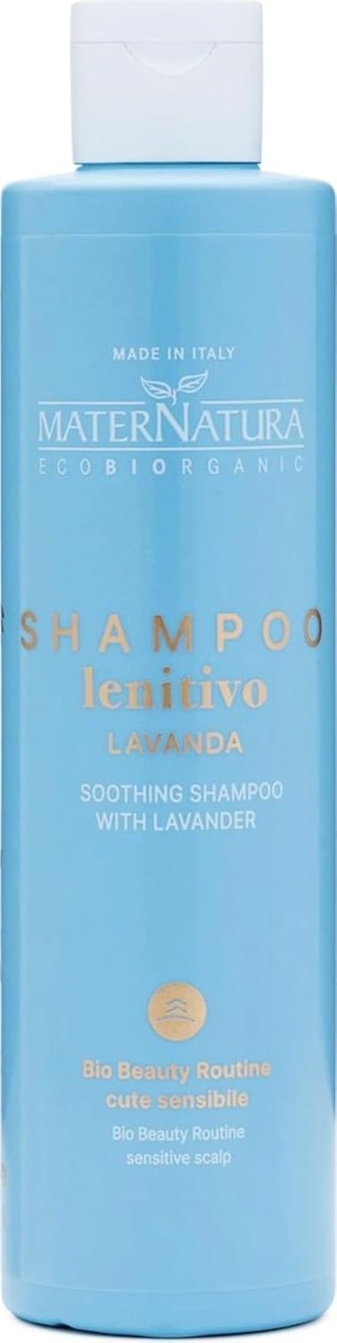 Maternatura Soothing Shampoo for Sensitive Skin with Lavender,Vegan, Cruelty Free, Nickel Tested, Dermatologically Tested, 8.45 Fl.Oz