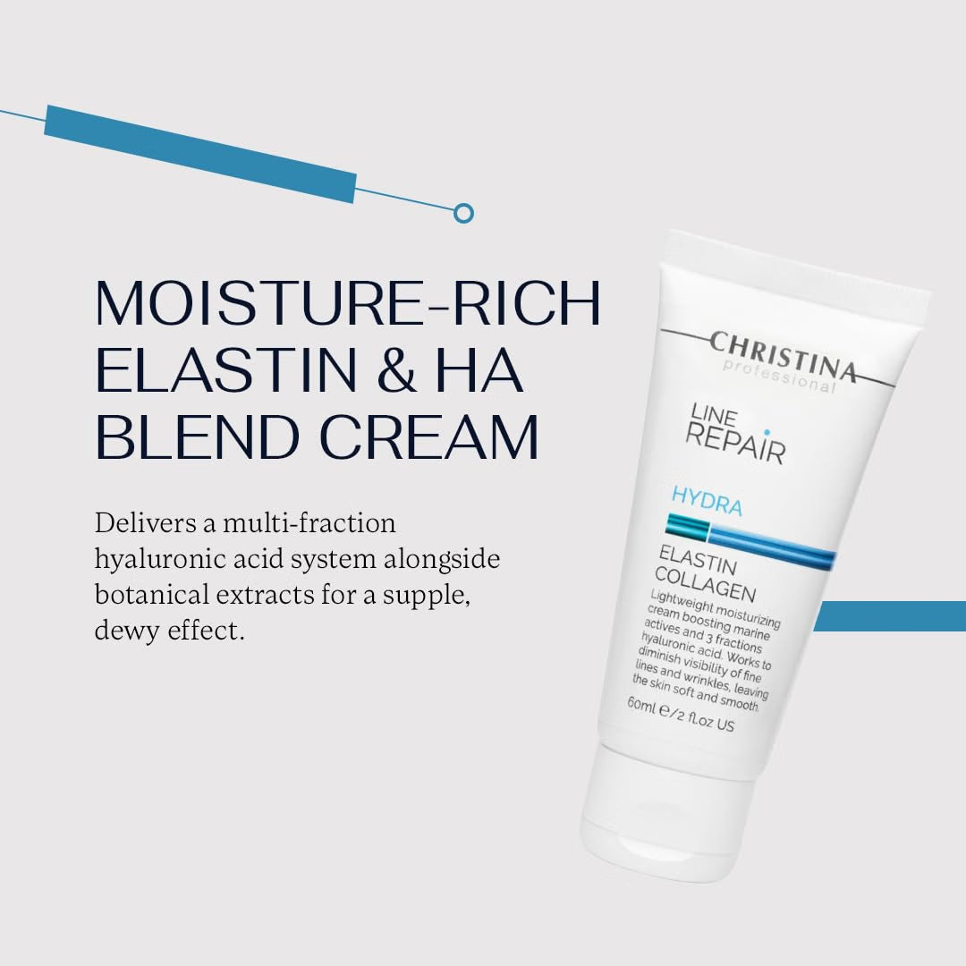 CHRISTINA- Line Repair Marine Restore Collagen Cream - Hyaluronic, 60 ml / 2 Fl Oz