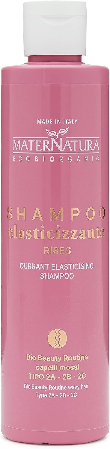 Maternatura, Stretch Shampoo Wavy Hair with Currants, Gives Volume, Hydration and Elasticity, 8.45 Fl. Oz