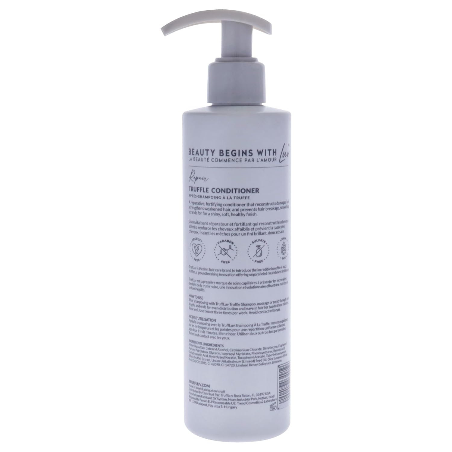 TruffLuv Truffle Conditioner – Ageless Vitality & Silky Detangling, 8.45 Fl. Oz