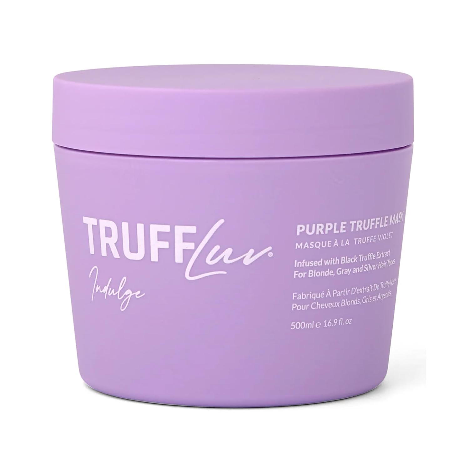 TruffLuv Purple Truffle Hair Mask with Black Truffle Extract, 16.9 Oz