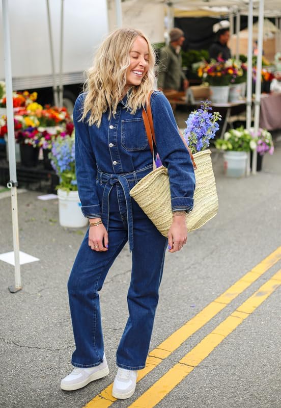 Chef Bae Blue Denim Jumpsuit - X-Large
