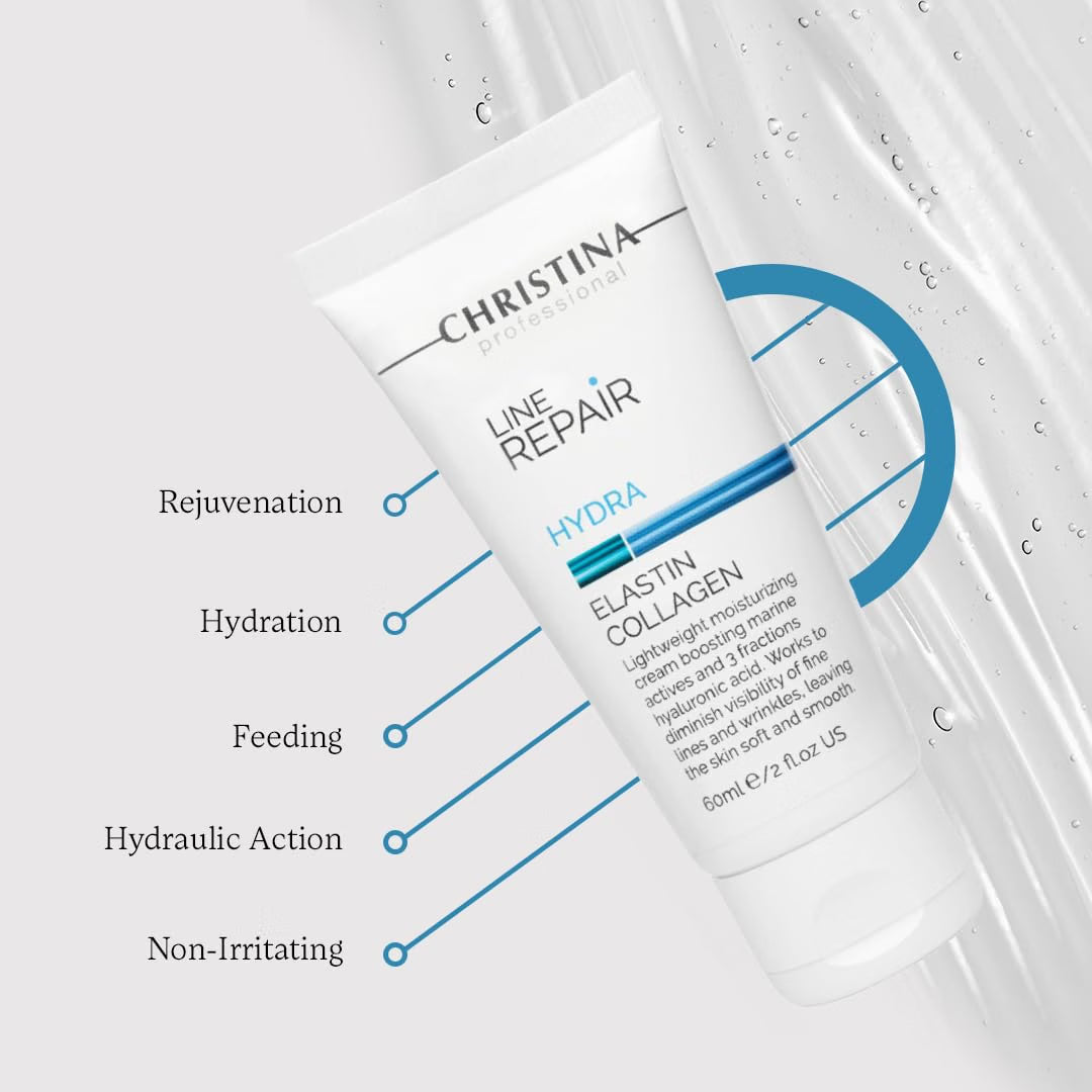 CHRISTINA- Line Repair Marine Restore Collagen Cream - Hyaluronic, 60 ml / 2 Fl Oz