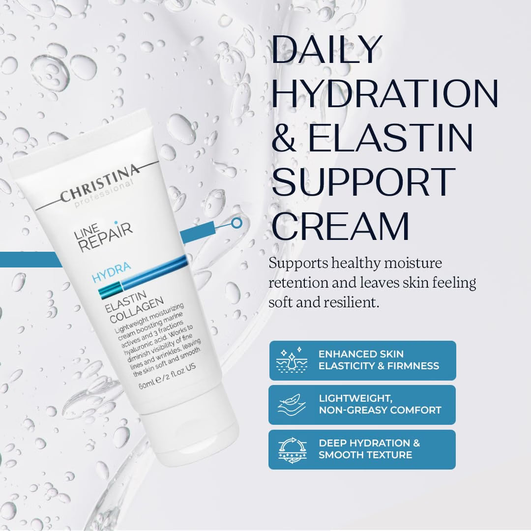 CHRISTINA- Line Repair Marine Restore Collagen Cream - Hyaluronic, 60 ml / 2 Fl Oz