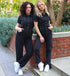 Generic Chef Bae Black Denim Jumpsuit - X-Large, 33W x 40L