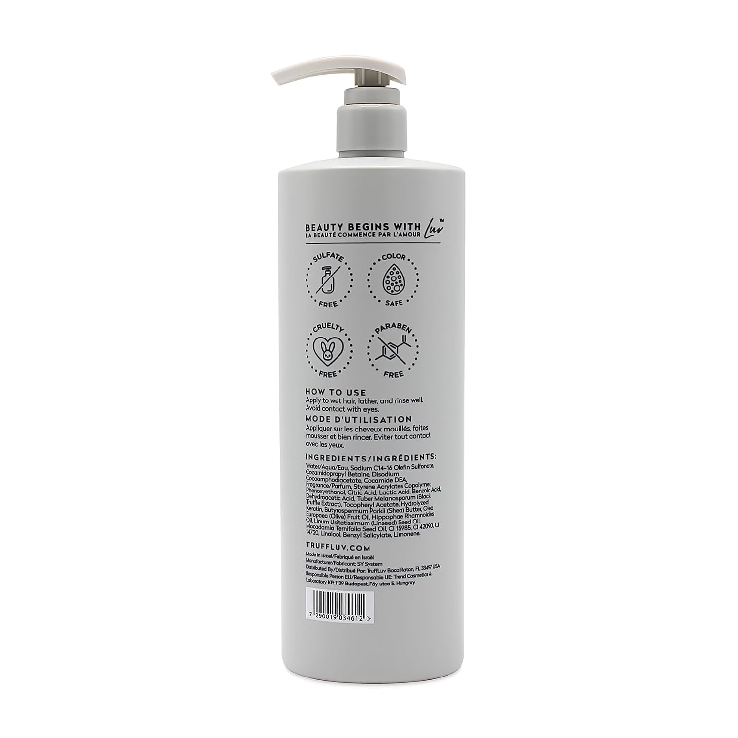 TruffLuv Truffle Shampoo – The World’s First Black Truffle Experience, 33.8 Fl.Oz