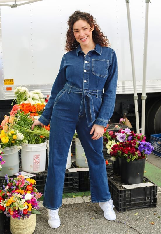 Chef Bae Blue Denim Jumpsuit - X-Large