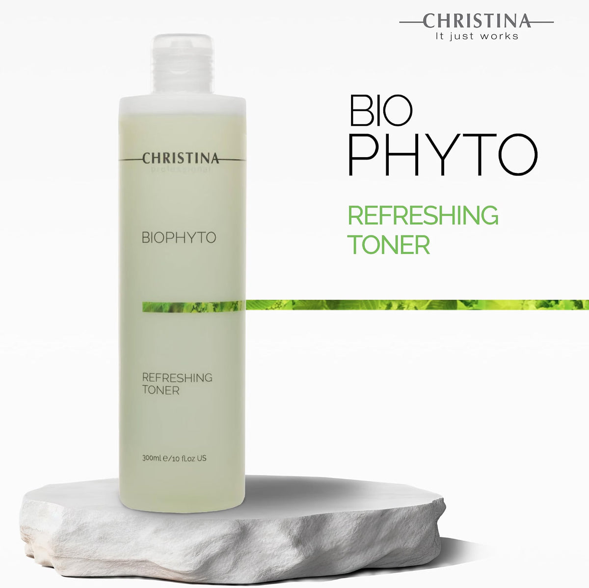CHRISTINA- Biophyto - Bio-Astringent Complex and Ginger Extract Hydrating Toner - 10.14 Fl.Oz/ 300ml