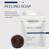 CHRISTINA- Rose de Mer Peeling Soap - AHA Exfoliating Face Wash - 1 Oz/ 30g