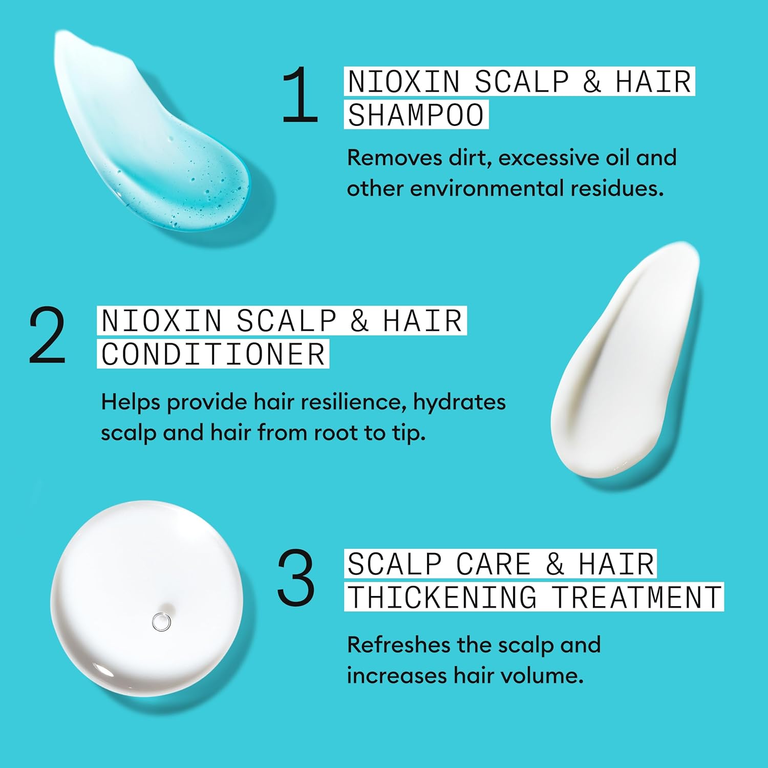Nioxin System 3 Hair Thickening Kit for Natural Hair with Light Thinning (For Color Treated Hair With Light Thinning)