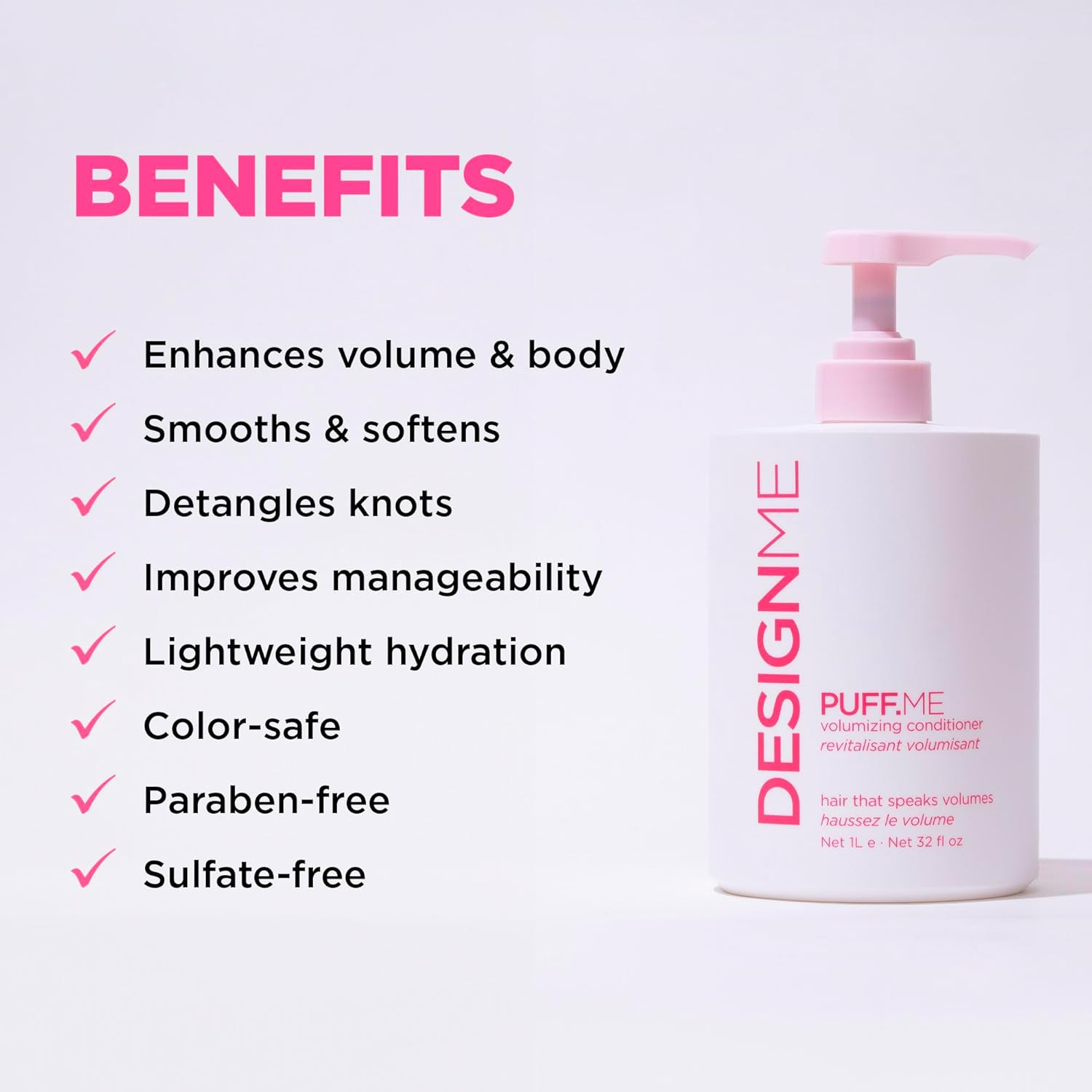 PUFF.ME Volumizing Conditioner by DESIGNME, 32 Fl. Oz
