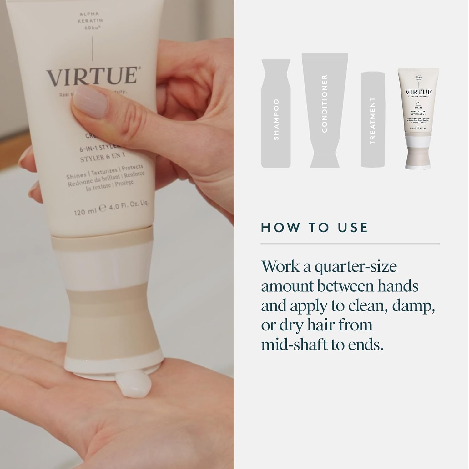 Virtue Lab 6 in 1 Styler 2.0 oz