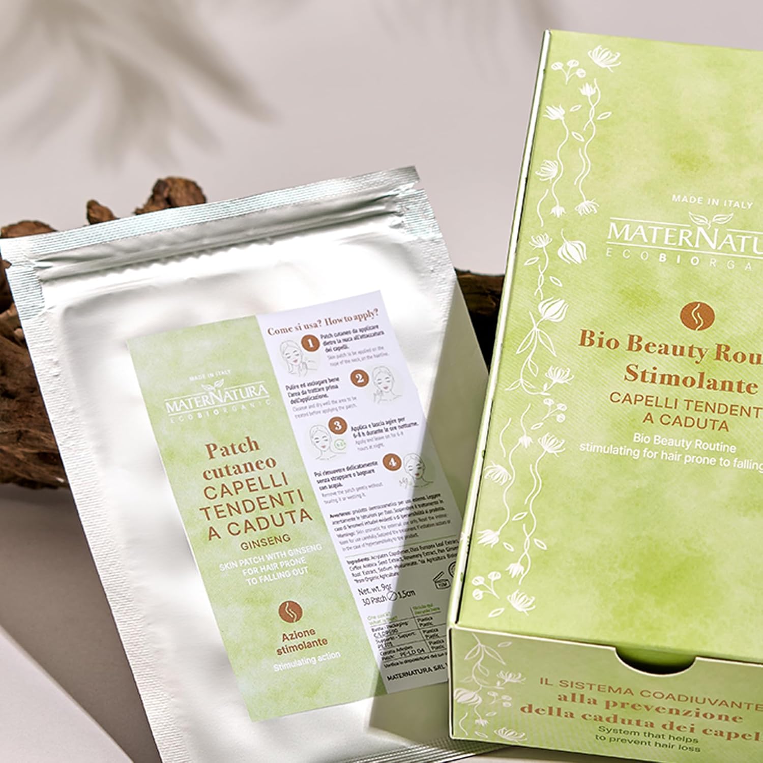 Maternatura, Ginseng Hair Skin Patch, 12 Patches, Stimulating Night Treatment, Hair, Strengthens and Nourishes the Root,