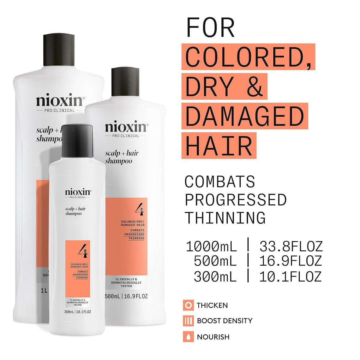 Nioxin Scap + Hair Shampoo No. 4 - 33.8 Oz