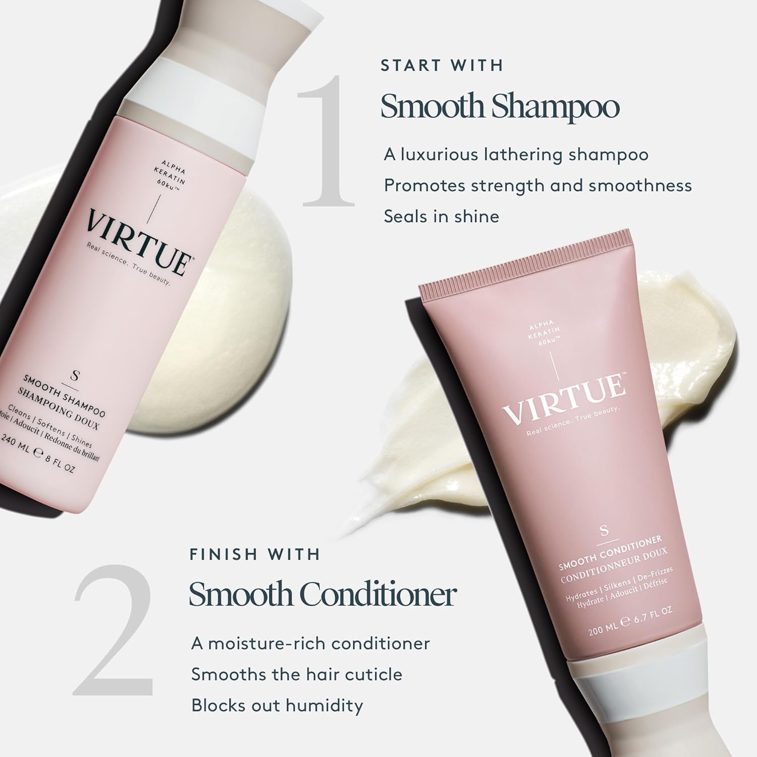 Virtue Lab Smooth Shampoo 17 oz