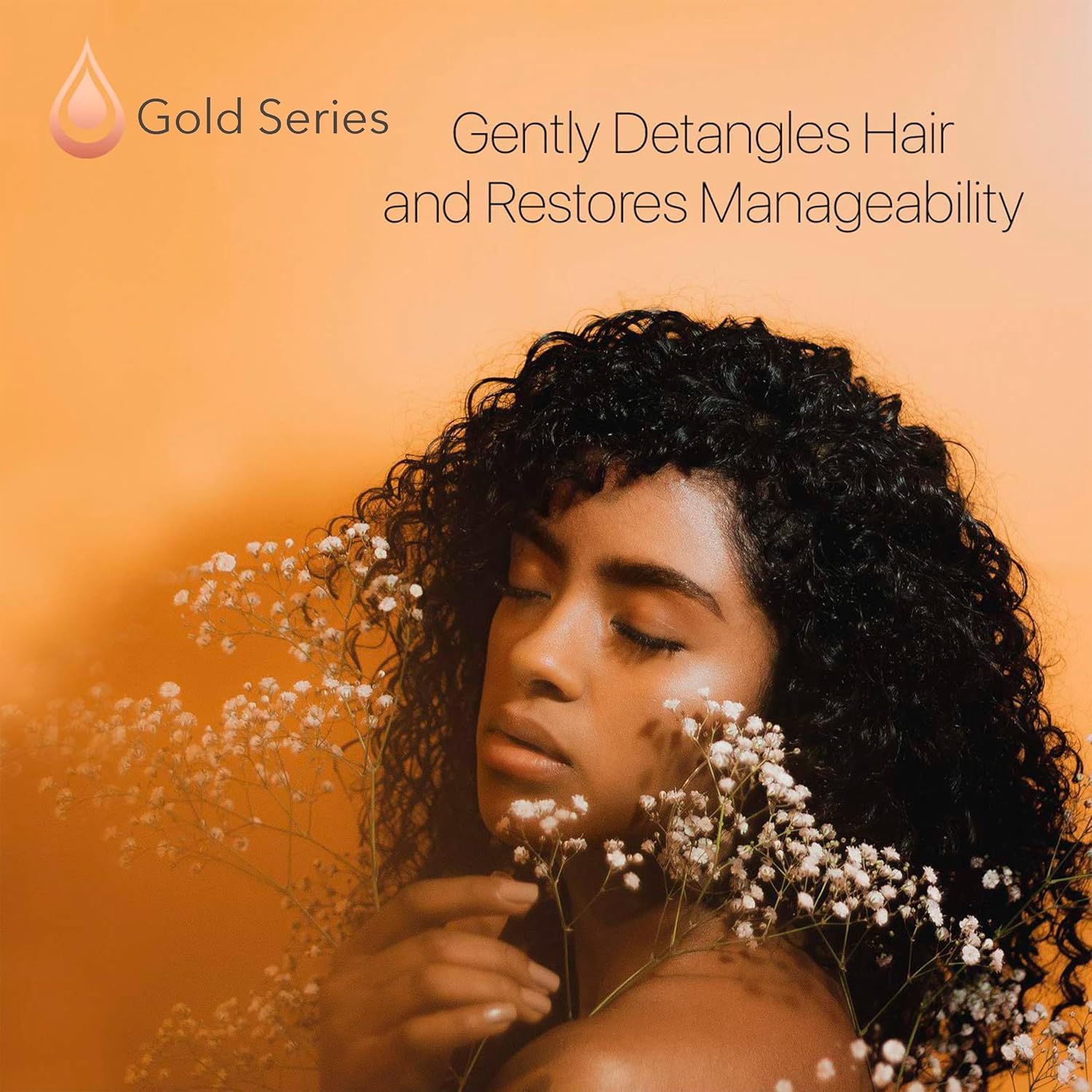 Gold Series Leave-In Hair Mask – Argan Oil Hair Mask Enriched with Keratin, 8.4 Fl.Oz