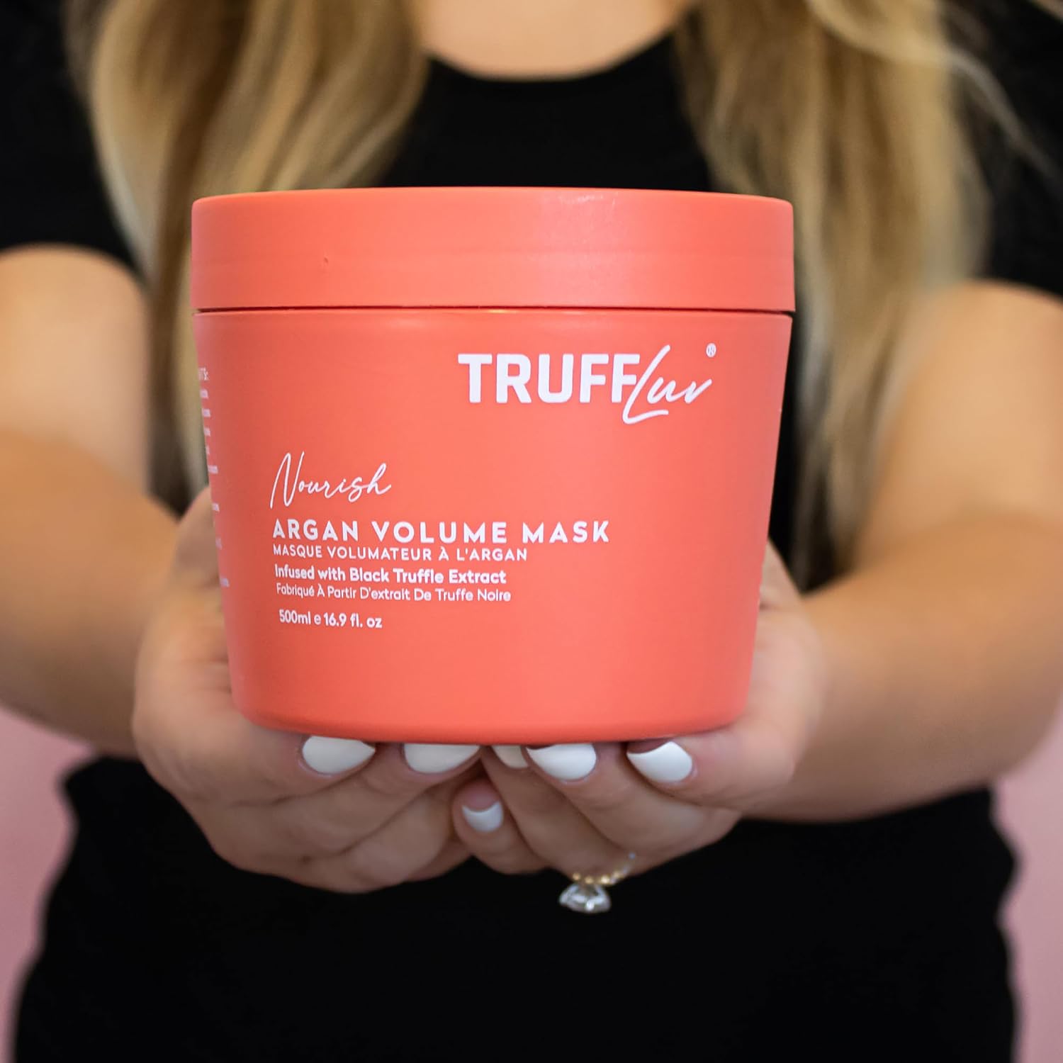 TruffLuv Argan Volume Hair Mask with Black Truffle Extract, 16.9 Oz