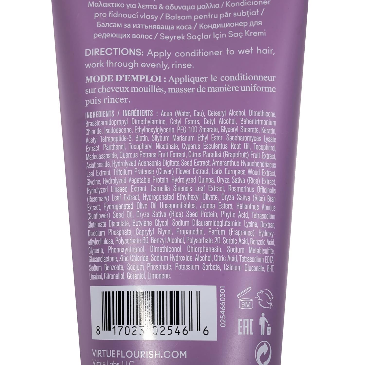 Virtue Lab Fourish Conditioner for Thinning Hair 6.7 oz