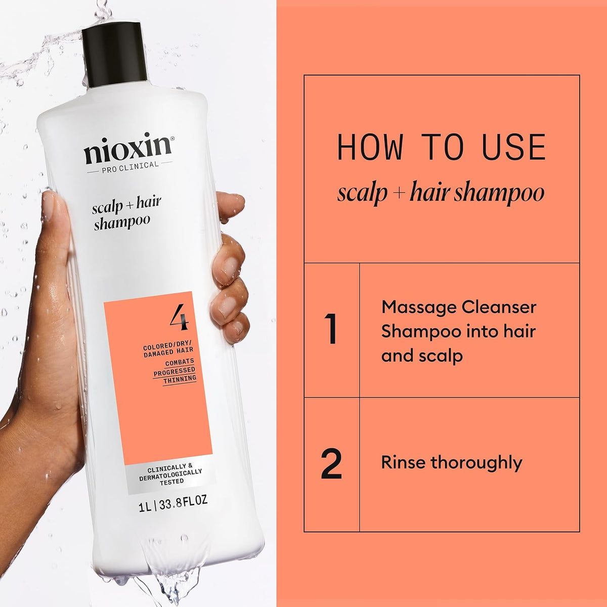 Nioxin Scap + Hair Shampoo No. 4 - 33.8 Oz