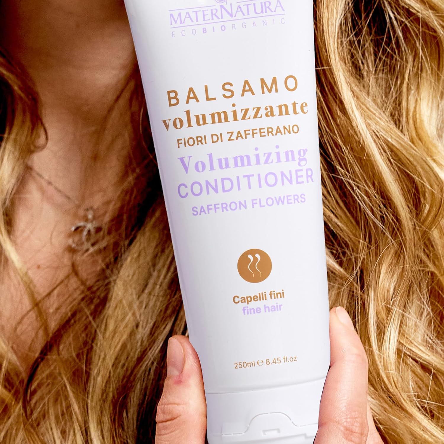 Maternatura Volumizing Conditioner Fine Hair with Saffron Flowers, 8.45 Oz