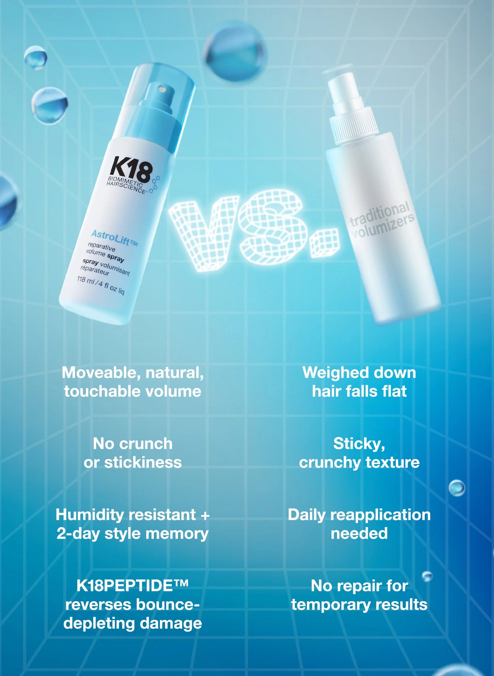 K18 AstroLift Reparative Volume Spray, 4 Fl. Oz