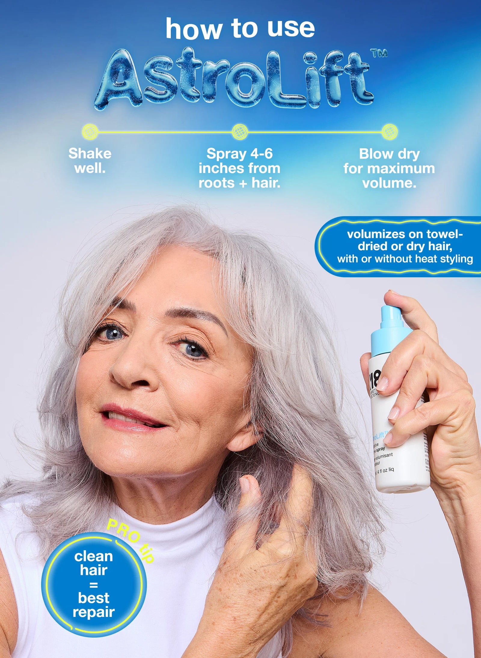 K18 AstroLift Reparative Volume Spray, 4 Fl. Oz