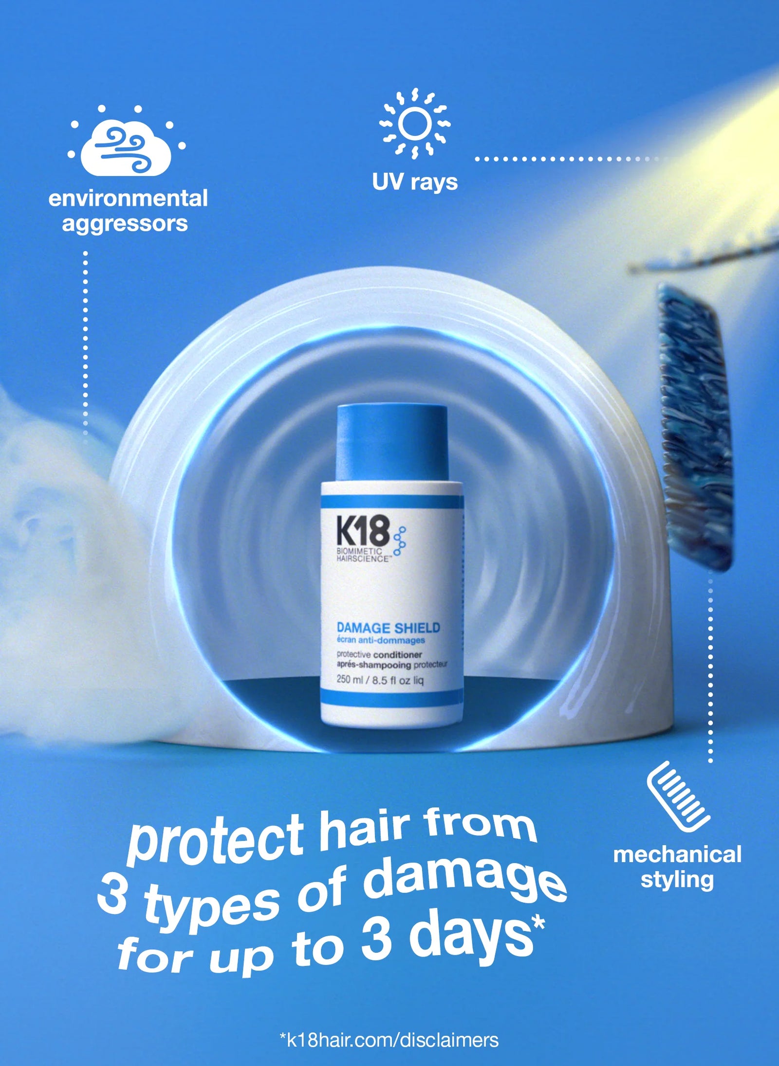 K18 DAMAGE SHIELD protective conditioner 8.5 Fl.Oz