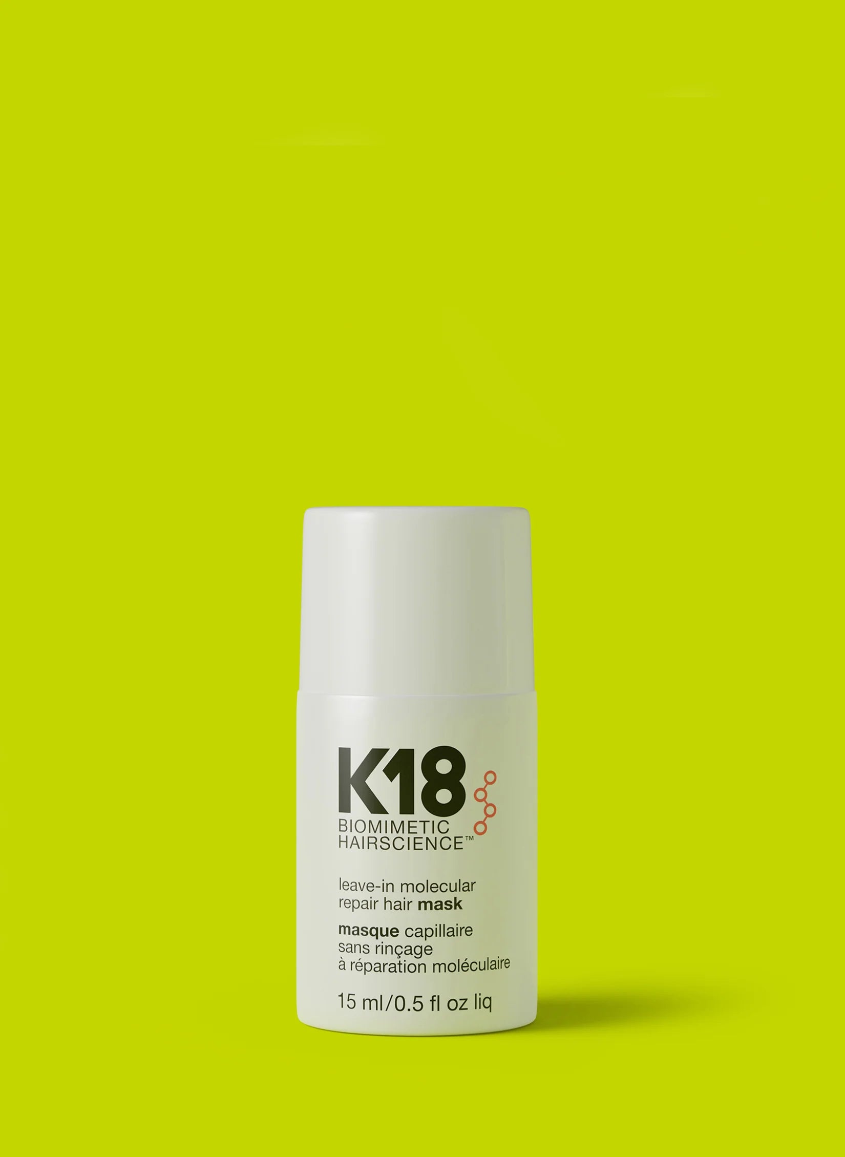K18 Mini Leave-In Molecular Repair Hair Mask, 0.5 Fl.Oz