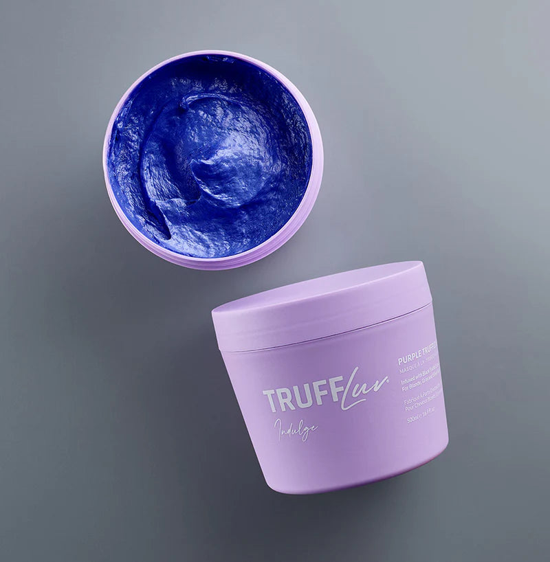 TruffLuv Purple Truffle Hair Mask with Black Truffle Extract, 16.9 Oz