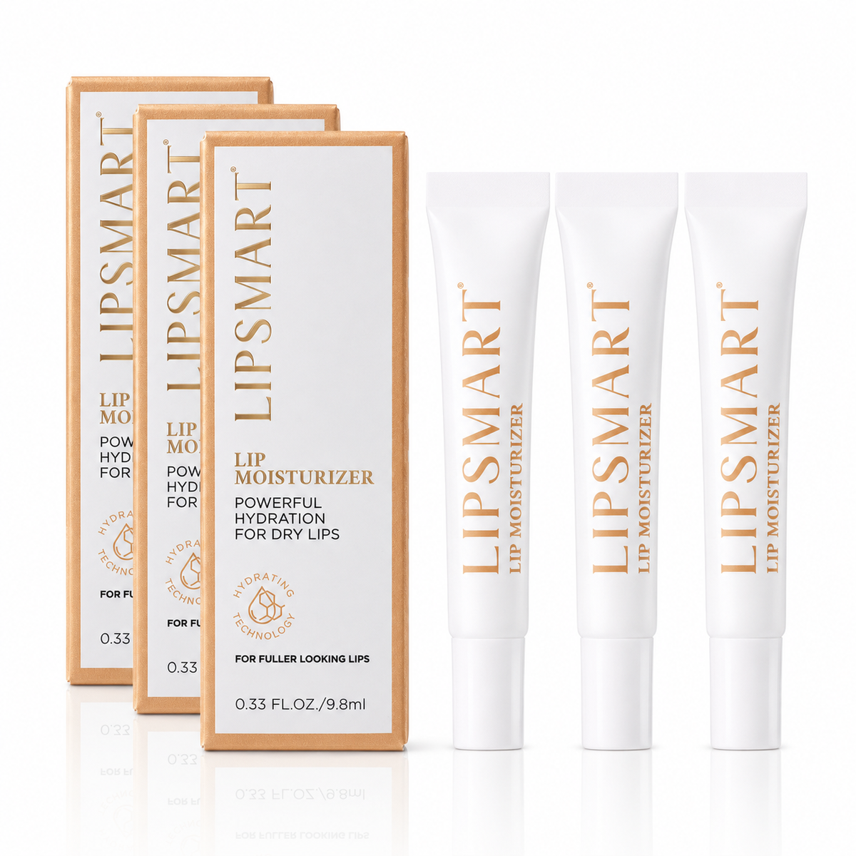 LIPSMART Lip Balm & Hydrating Lip Treatment, 0.33 Fl. Oz, Pack of 3