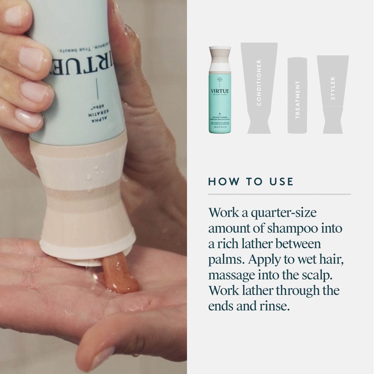Virtue Lab Recovery Shampoo 8 OZ