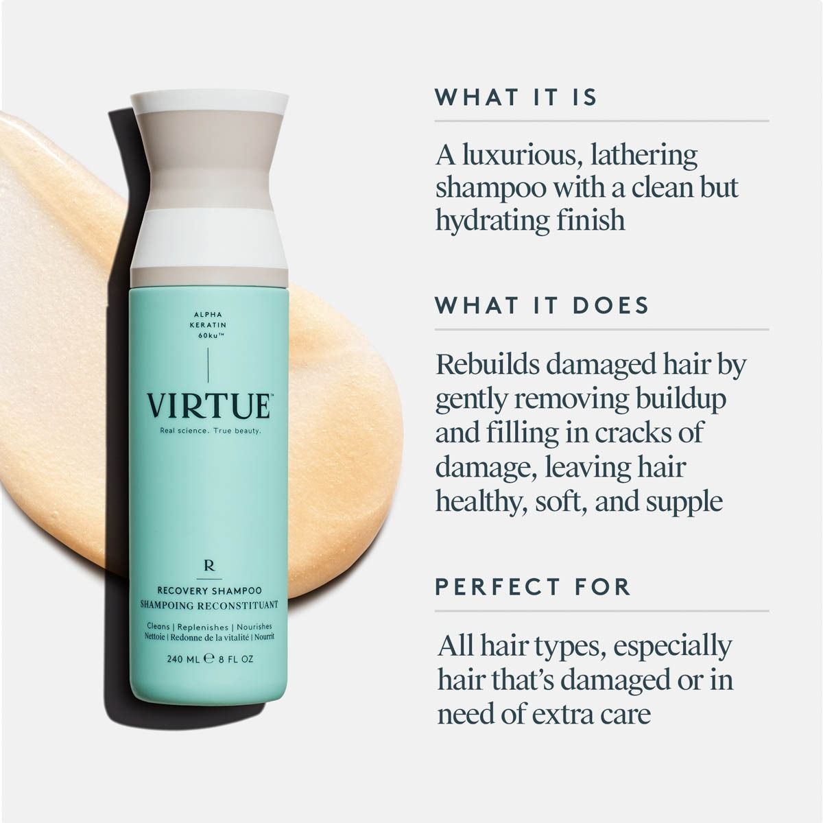 Virtue Lab Recovery Shampoo 8 OZ